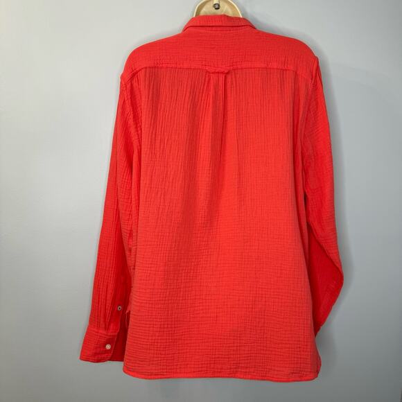 J. Crew Garçon Classic Double-Gauze Button Down Long Sleeve Shirt Sz 14 New - Picture 6 of 9
